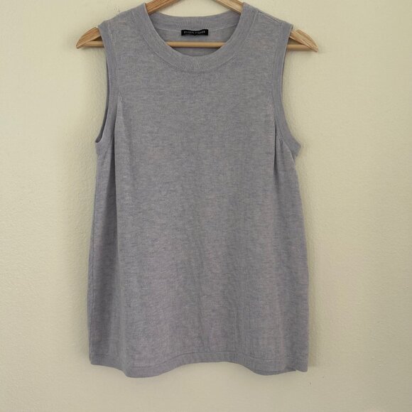 Eileen Fisher Sweater Wool Alpaca Blend Women Minimalist Sleeveless Washable - Picture 4 of 9